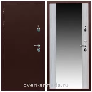 Антивандальные для квартир, Дверь входная утепленная Армада Люкс Антик медь / МДФ 16 мм СБ-16 Сандал белый