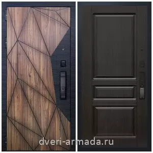 Входные двери в Подольске, Умная входная смарт-дверь Армада Ламбо МДФ 10 мм Kaadas K9 / МДФ 16 мм ФЛ-243 Венге
