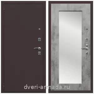 Правые входные двери, Дверь входная Армада Комфорт Антик медь / МДФ 16 мм ФЛЗ-пастораль Бетон темный