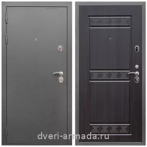 Темные входные двери, Дверь входная Армада Оптима Антик серебро / МДФ 10 мм ФЛ-242 Эковенге