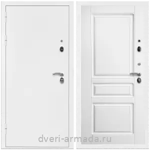 Светлые входные двери, Дверь входная Армада Оптима Белая шагрень / МДФ 16 мм ФЛ-243 Ясень белый