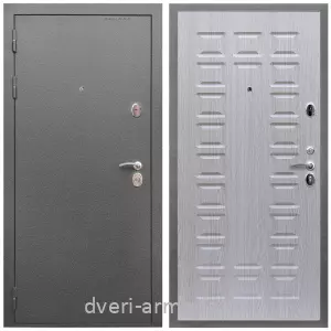 Двери со склада, Дверь входная Армада Оптима Антик серебро / МДФ 16 мм ФЛ-183 Дуб белёный
