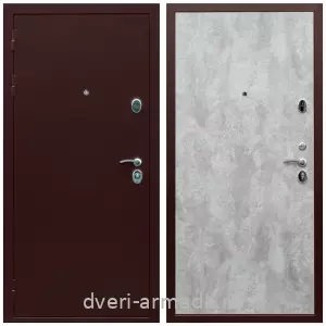 Входные металлические двери в Московской области, Недорогая дверь входная Армада Люкс Антик медь / МДФ 6 мм ПЭ Цемент светлый