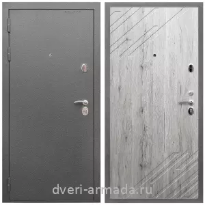 Входные двери с внутренней отделкой панелями МДФ, Дверь входная Армада Оптима Антик серебро / МДФ 16 мм ФЛ-143 Рустик натуральный