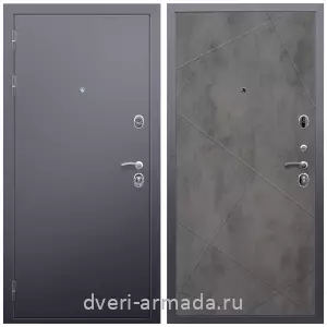 Наружные, Дверь входная Армада Люкс Антик серебро / МДФ 10 мм ФЛ-291 Бетон темный
