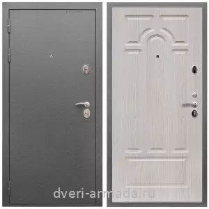 Двери оптом, Металлическая дверь входная Армада Оптима Антик серебро / МДФ 16 мм ФЛ-58 Дуб белёный