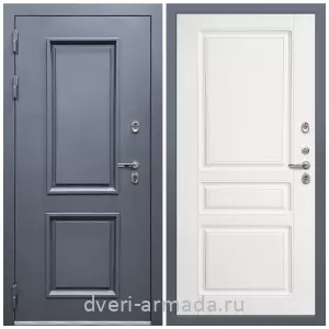 Толстые входные двери, Дверь входная уличная в дом Армада Корса / МДФ 16 мм ФЛ-243 Белый матовый