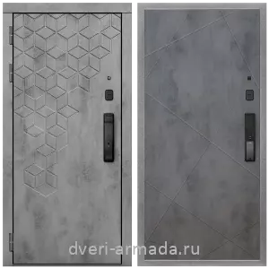 Входные двери в Подольске, Дверь входная Армада Квадро МДФ 16 мм Kaadas K9 / МДФ 10 мм ФЛ-291 Бетон темный