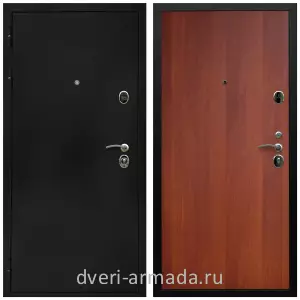 Темные входные двери, Дверь входная Армада Престиж Черная шагрень / МДФ 6 мм ПЭ Итальянский орех