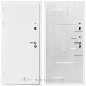 Светлые входные двери, Дверь входная Армада Оптима Белая шагрень / МДФ 16 мм ФЛ-57 Белый жемчуг