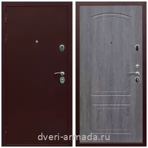 Входные двери лофт, Дверь входная Армада Люкс Антик медь / МДФ 6 мм ФЛ-138 Дуб Филадельфия графит с шумоизоляцией с МДФ панелями