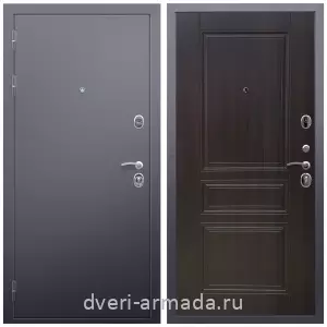 Темные входные двери, Дверь входная железная Армада Люкс Антик серебро / МДФ 6 мм ФЛ-243 Эковенге красивая с порошковым покрытием