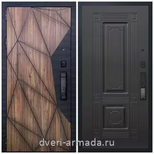 Входные двери в Подольске, Умная входная смарт-дверь Армада Ламбо МДФ 10 мм Kaadas K9 / МДФ 16 мм ФЛ-2 Венге
