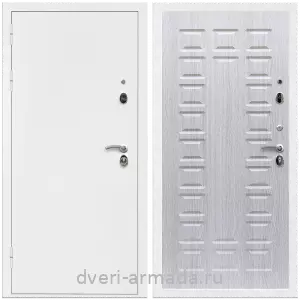 Светлые входные двери, Дверь входная Армада Оптима Белая шагрень / МДФ 16 мм ФЛ-183 Дуб белёный