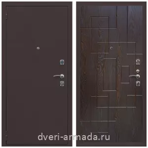 Входные двери Престиж, Дверь входная Армада Комфорт Антик медь / МДФ 16 мм ФЛ-57 Дуб шоколад