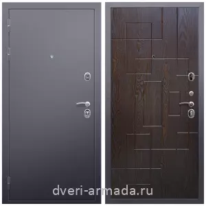 Входные двери Триумф, Дверь входная Армада Люкс Антик серебро / МДФ 16 мм ФЛ-57 Дуб шоколад