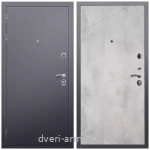Входные двери лофт, Дверь входная Армада Люкс Антик серебро / МДФ 10 мм ФЛ-291 Бетон светлый