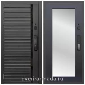 Двери со склада, Умная входная смарт-дверь Армада Каскад BLACK МДФ 10 мм Kaadas K9 / МДФ 16 мм ФЛЗ-Пастораль, Венге