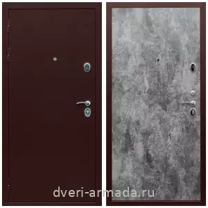Наружные, Недорогая дверь входная Армада Люкс Антик медь / МДФ 6 мм ПЭ Цемент темный