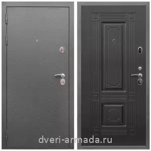 Правые входные двери, Дверь входная Армада Оптима Антик серебро / МДФ 6 мм ФЛ-2 Венге