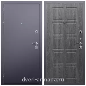 Правые входные двери, Дверь входная Армада Люкс Антик серебро / МДФ 10 мм ФЛ-38 Дуб Филадельфия графит