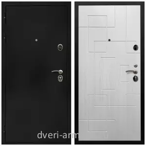 Черные входные двери, Металлическая дверь входная Армада Престиж Черная шагрень / МДФ 16 мм ФЛ-57 Белый жемчуг