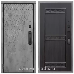 Входные двери в Подольске, Дверь входная Армада Квадро МДФ 16 мм Kaadas K9 / МДФ 10 мм ФЛ-242 Эковенге