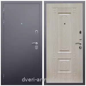 Входные двери 880х2050, Дверь входная Армада Люкс Антик серебро / МДФ 16 мм ФЛ-2 Дуб белёный