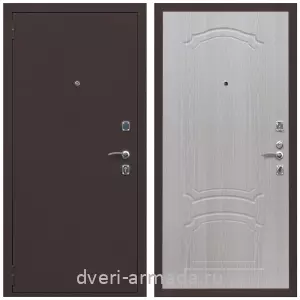 Входные двери Эконом, Дверь входная Армада Комфорт Антик медь / МДФ 6 мм ФЛ-140 Дуб белёный