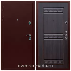 Правые входные двери, Дверь входная элитная в квартиру стальная Армада Люкс Антик медь / МДФ 10 мм ФЛ-242 Эковенге с панелями