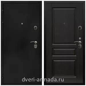Черные входные двери, Металлическая дверь входная Армада Престиж Черная шагрень / МДФ 16 мм ФЛ-243 Венге