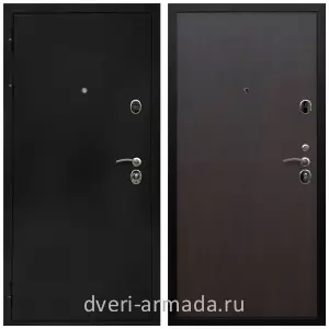 Черные входные двери, Металлическая дверь входная Армада Престиж Черная шагрень / МДФ 6 мм ПЭ Венге