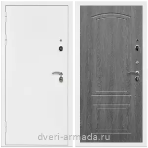 Двери со склада, Дверь входная Армада Оптима Белая шагрень / МДФ 6 мм ФЛ-138 Дуб Филадельфия графит