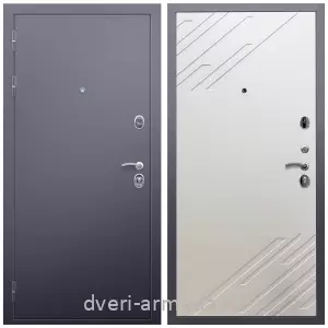 Двери со склада, Дверь входная Армада Люкс Антик серебро / МДФ 16 мм ФЛ-143 Шате крем