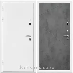 Заводские входные двери, Дверь входная Армада Оптима Белая шагрень / МДФ 10 мм ФЛ-291 Бетон темный