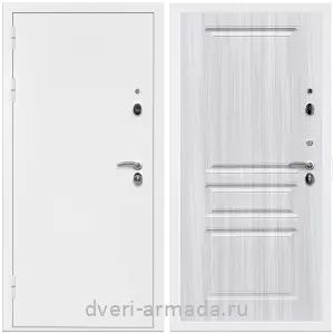 Одностворчатые входные двери, Дверь входная Армада Оптима Белая шагрень / МДФ 16 мм ФЛ-243 Сандал белый