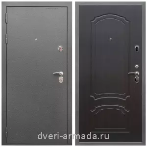 Темные входные двери, Дверь входная Армада Оптима Антик серебро / МДФ 6 мм ФЛ-140 Венге