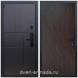 Дверь входная Армада Бастион МДФ 16 мм Kaadas S500 / МДФ 16 мм ФЛ-86 Венге структурный