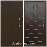Дверь входная уличная в дом Армада Термо Молоток коричневый/ МДФ 16 мм ОЛ-39 Эковенге